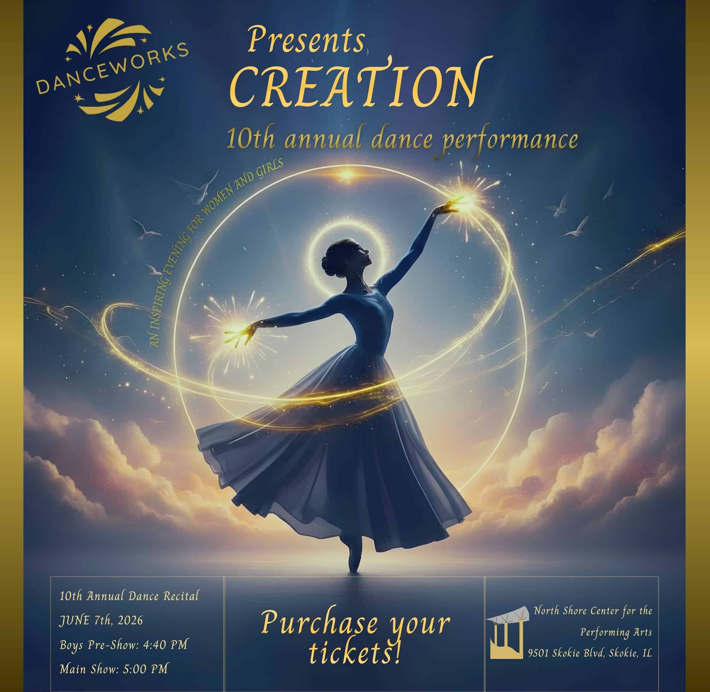 DanceWorks at George Van Dusen Theatre at North Shore Center – Skokie, IL