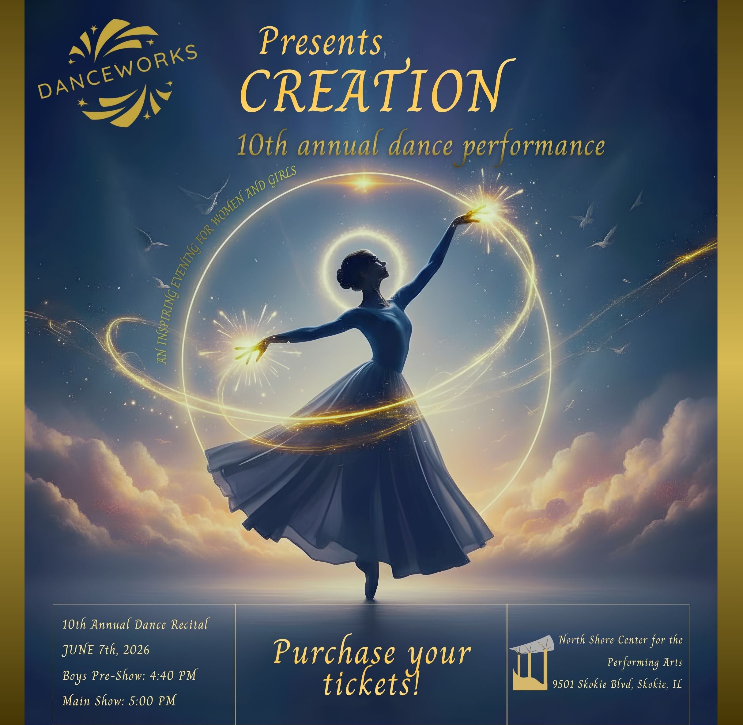 DanceWorks at George Van Dusen Theatre At North Shore Center For The Performing Arts – Skokie, IL