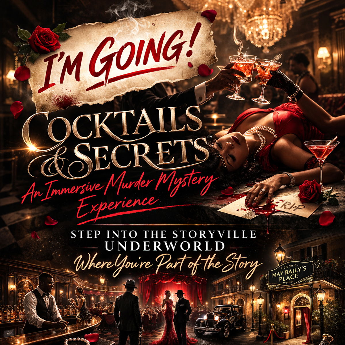 Cocktails & Secrets: A Live Mystery Experience at May Baily’s at – New Orleans, LA