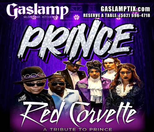 PRINCE Tribute RED CORVETTE at Gaslamp Long Beach – Long Beach, CA