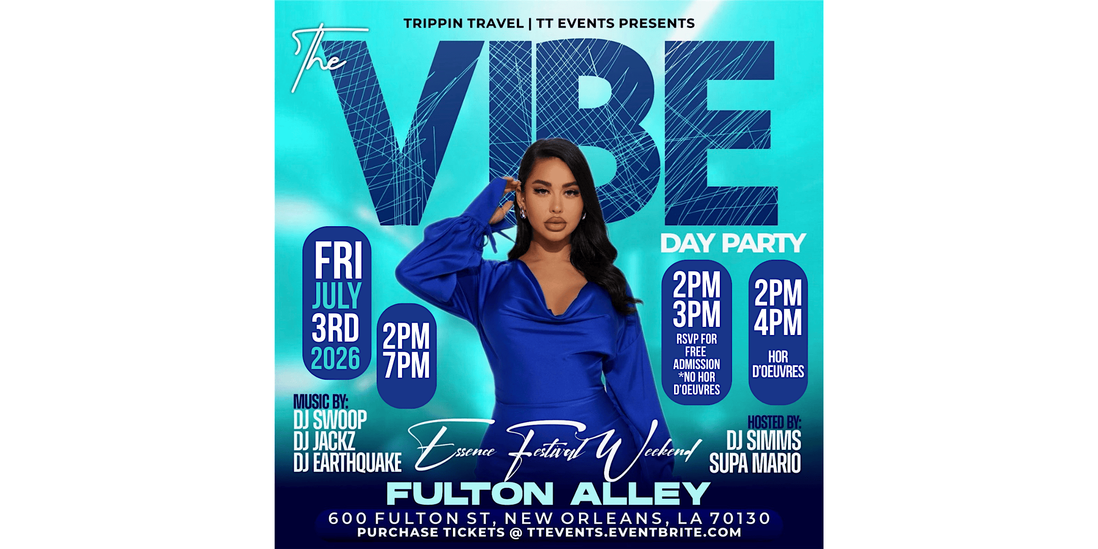 THE VIBE DAY PARTY N’awlins FEST WEEKEND 2026 at Fulton Alley – New Orleans, LA