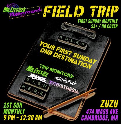 Mr. EyesLee’s Playground Presents: Field Trip at Middle East – Zuzu – Cambridge, MA