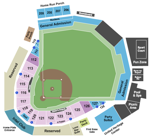 Volts vs. Blaze at Dell Diamond – Round Rock, TX