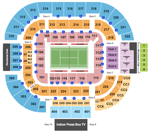Cincinnati Open Tennis – Session 5 at Center Court at Lindner Family Tennis Center – Mason, OH