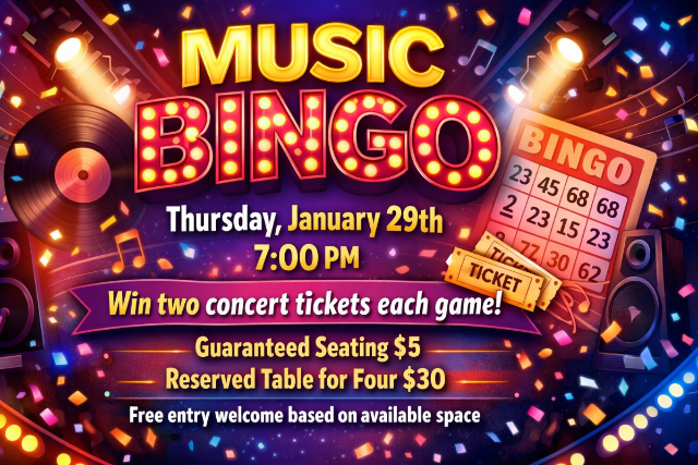 Music Bingo at Haymarket Lounge At City Winery – Boston – Boston, MA
