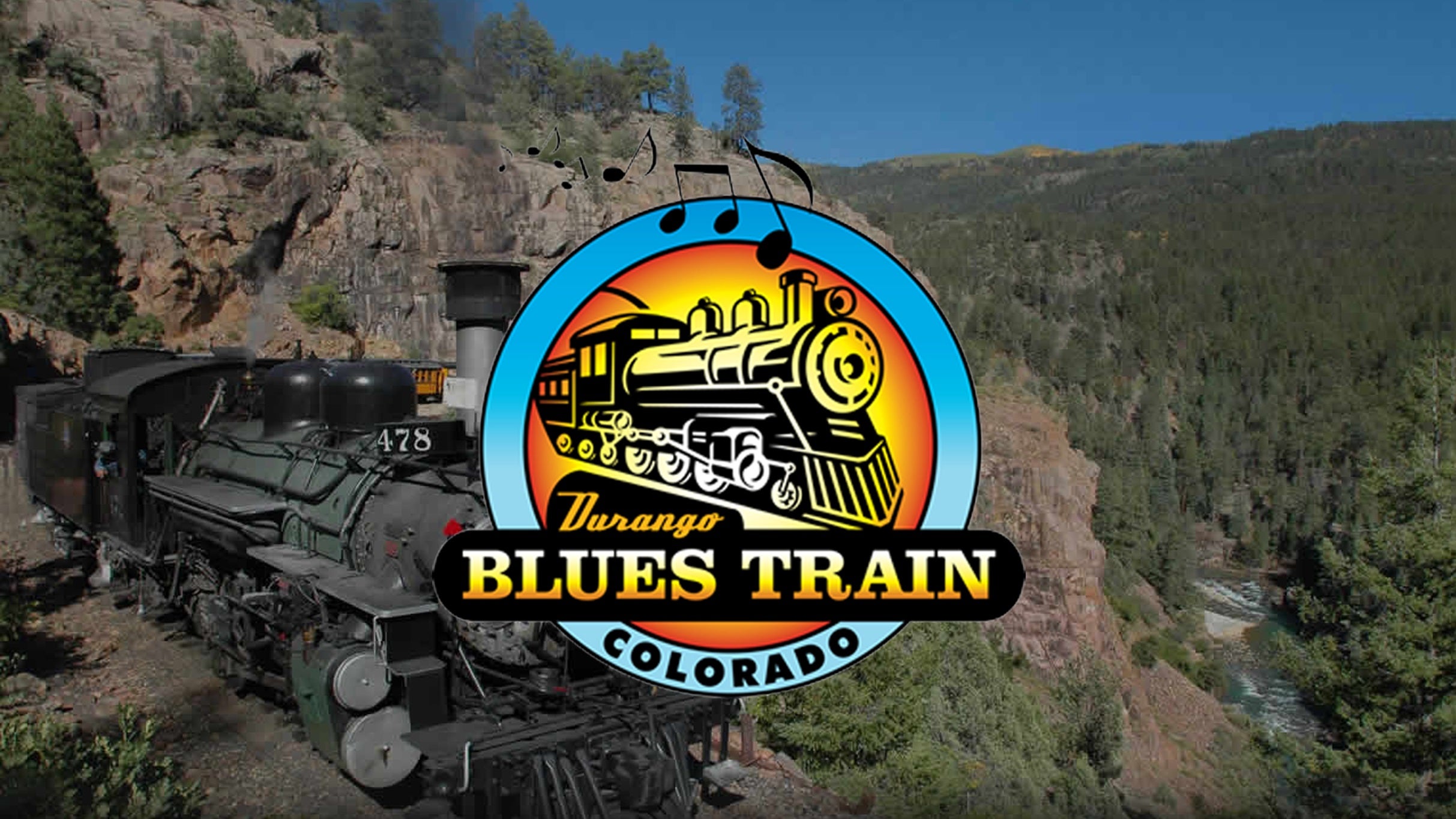Durango Blues Train at Durango & Silverton Narrow Gauge Railroad – Durango, CO