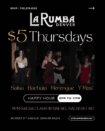 $5 Thursdays! at La Rumba – Denver, CO