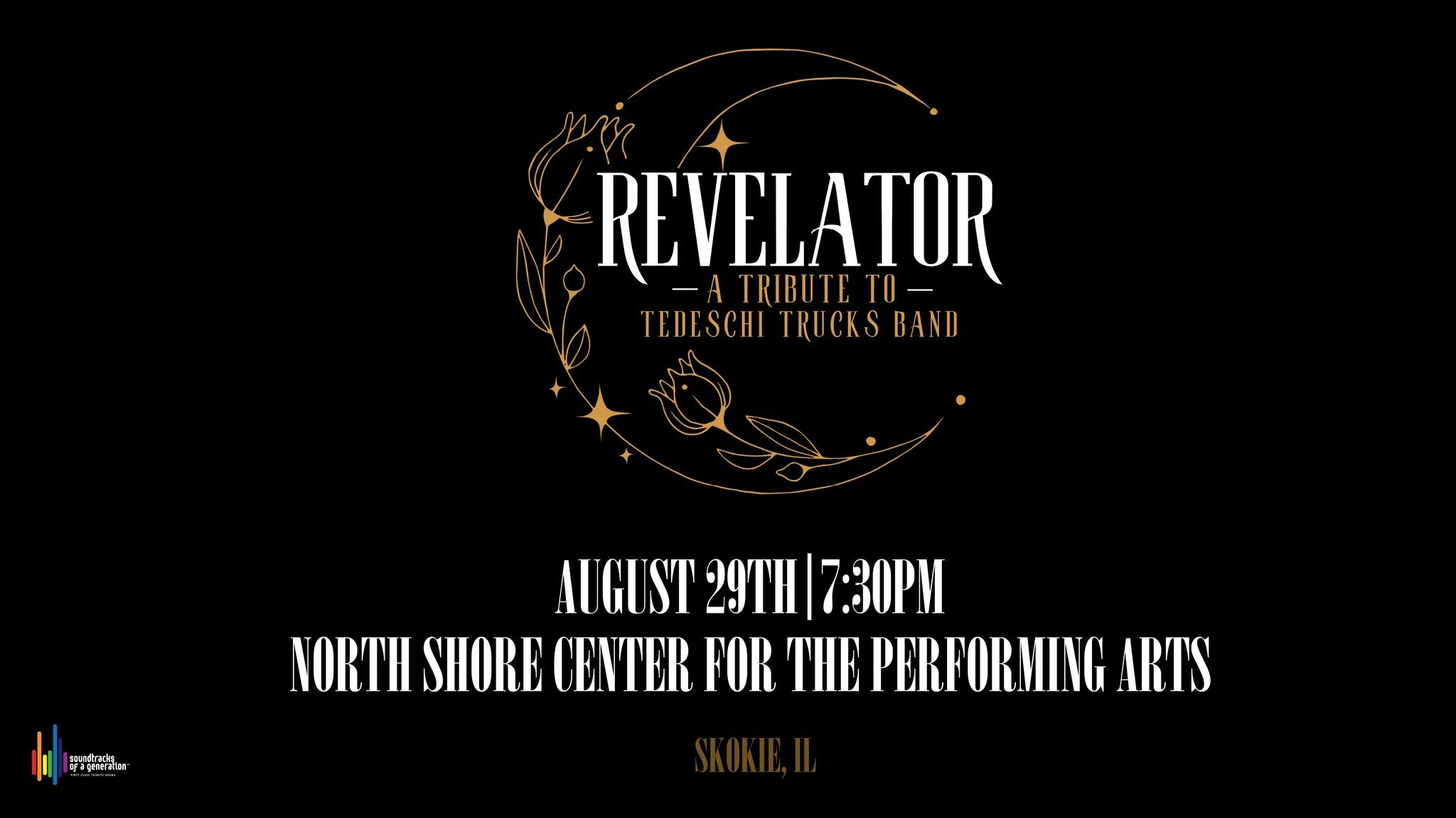 Revelator at North Theatre at North Shore Center for the Performing Arts – Skokie, IL