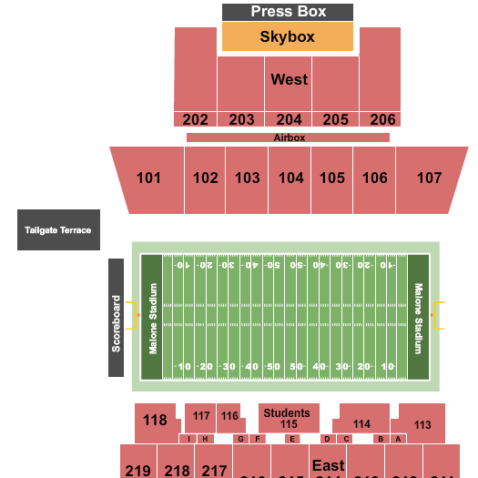 2026 Louisiana-Monroe Warhawks Football Season Tickets (Includes Tickets To All Regular Season Home Games) at Malone Stadium – Monroe, LA