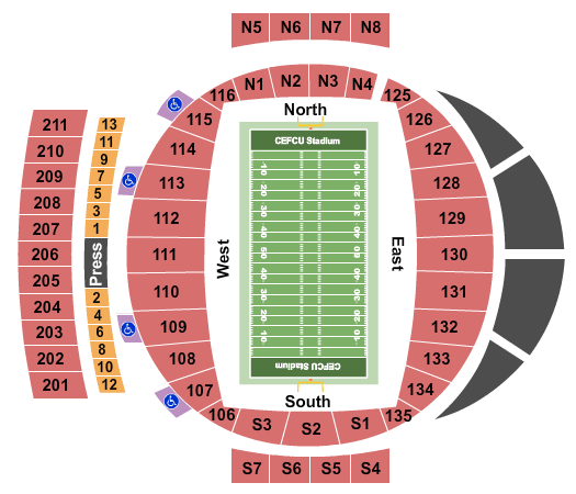 2026 San Jose State Spartans Football Season Tickets (Includes Tickets To All Regular Season Home Games) at CEFCU Stadium – San Jose, CA