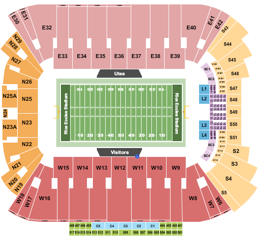 2026 Utah Utes Football Season Tickets (Includes Tickets To All Regular Season Home Games) at Rice Eccles Stadium – Salt Lake City, UT