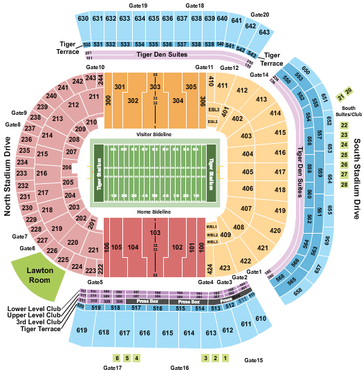 2026 LSU Tigers Football Season Tickets (Includes Tickets To All Regular Season Home Games) at Tiger Stadium – Baton Rouge – Baton Rouge, LA