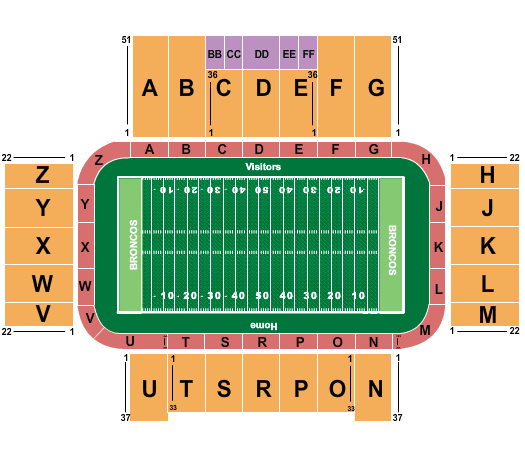 Western Michigan Broncos vs. Boise State Broncos at Waldo Stadium – Kalamazoo, MI