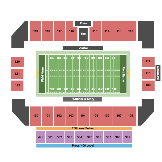 William & Mary Tribe vs. Holy Cross Crusaders at Zable Stadium – Williamsburg, VA