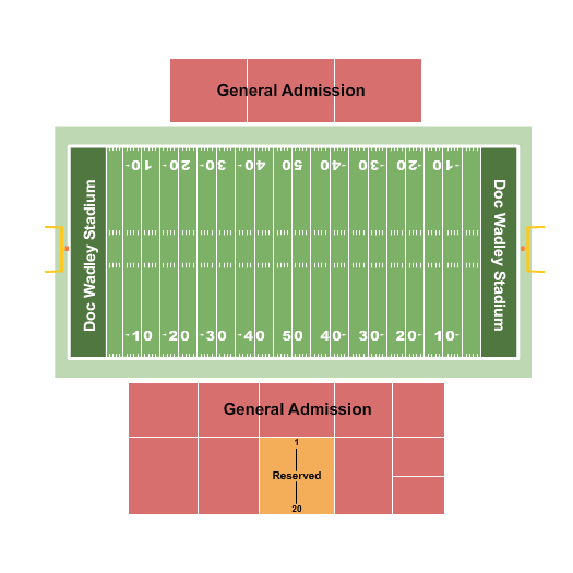 Northeastern State Riverhawks vs. UT-Permian Basin Falcons at Doc Wadley Stadium – Tahlequah, OK