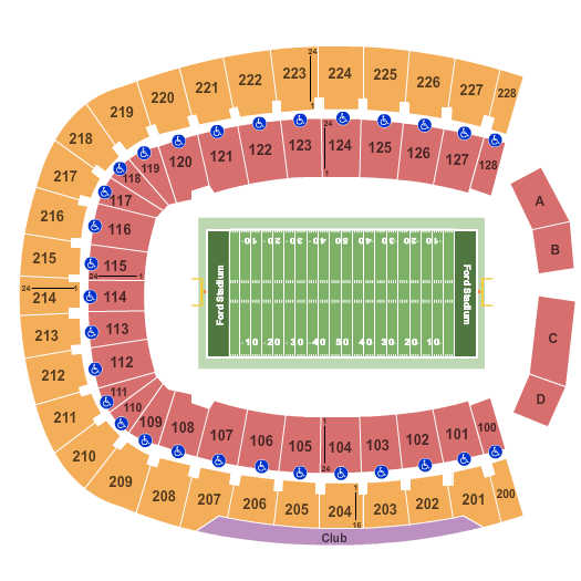 Southern Methodist (SMU) Mustangs vs. Virginia Cavaliers at Gerald J. Ford Stadium – Dallas, TX