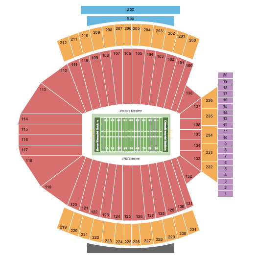 North Carolina Tar Heels vs. Miami Hurricanes at Kenan Memorial Stadium – Chapel Hill, NC