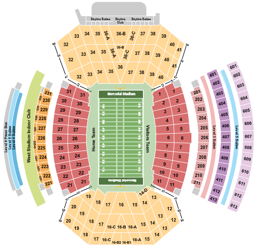 Nebraska Cornhuskers vs. Ohio State Buckeyes at Memorial Stadium – NE – Lincoln, NE