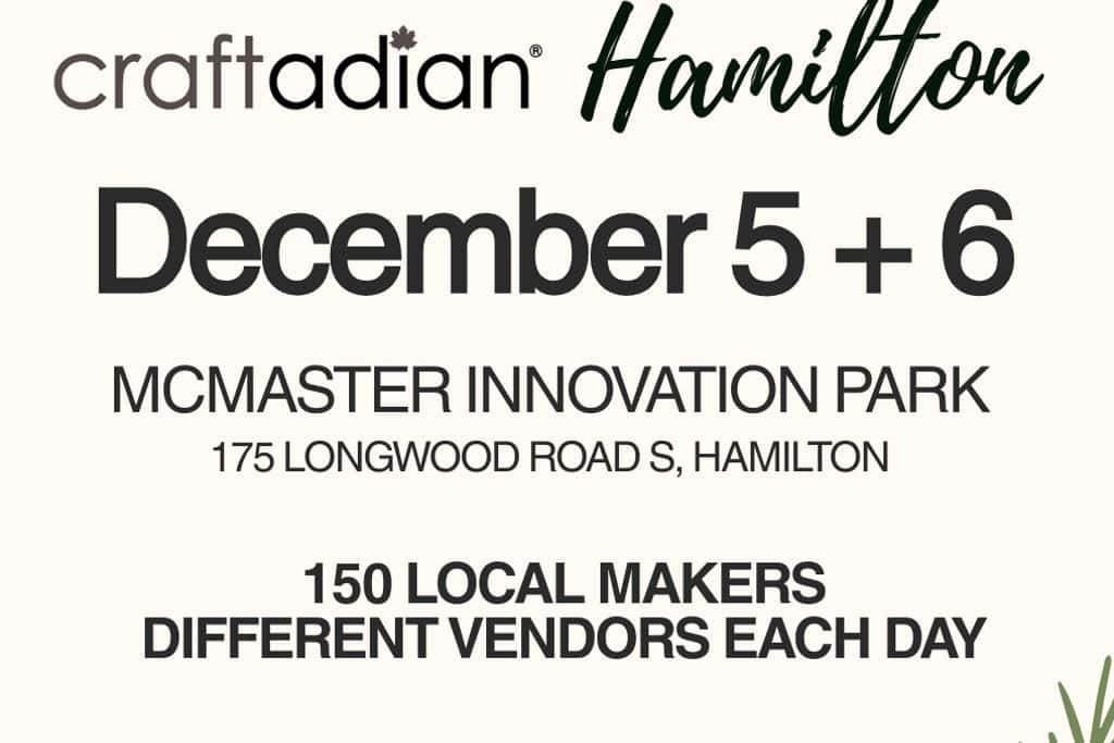 Craftadian Hamilton – Holiday Handmade Market at – Hamilton, Canada