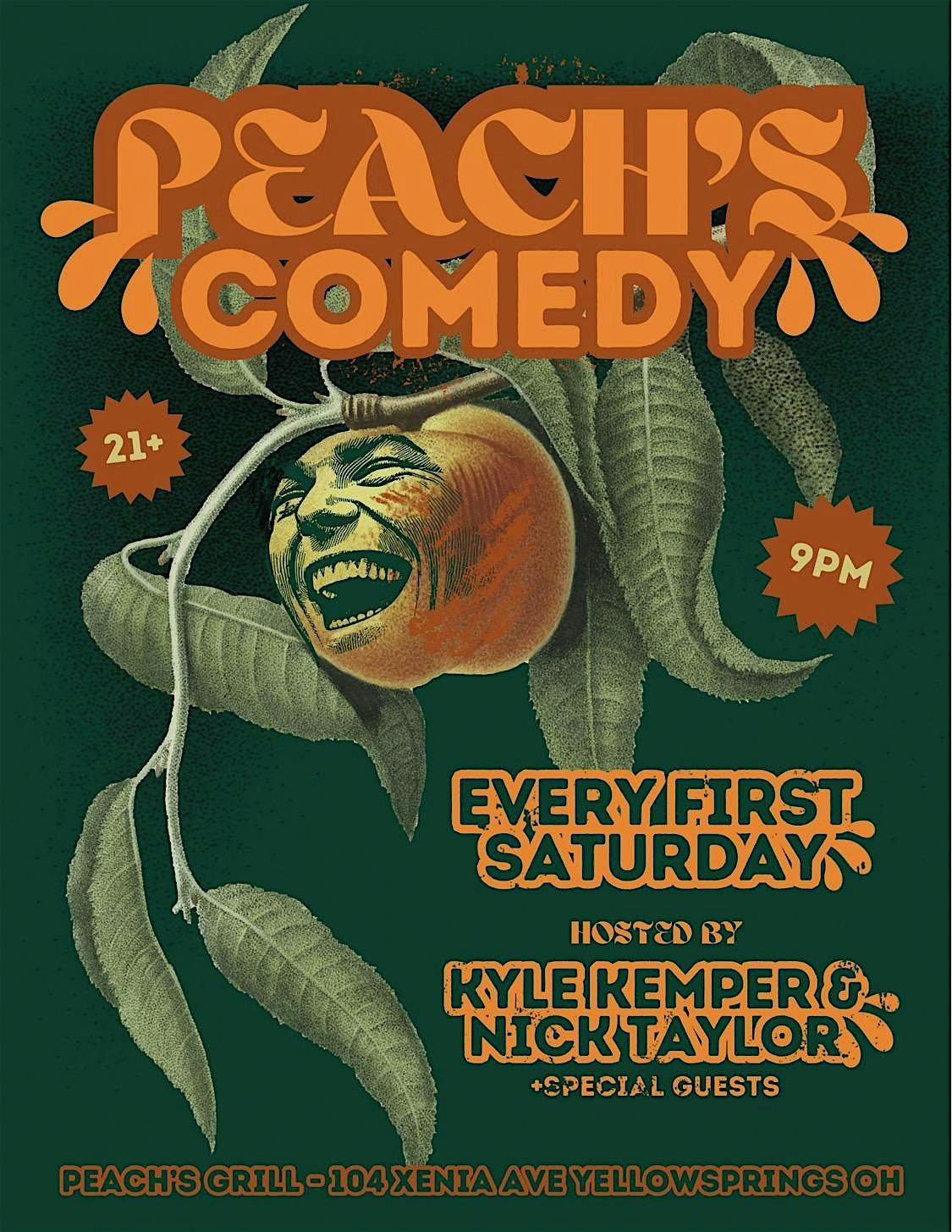 Comedy Night! at Peach’s Grill – Yellow Springs, OH