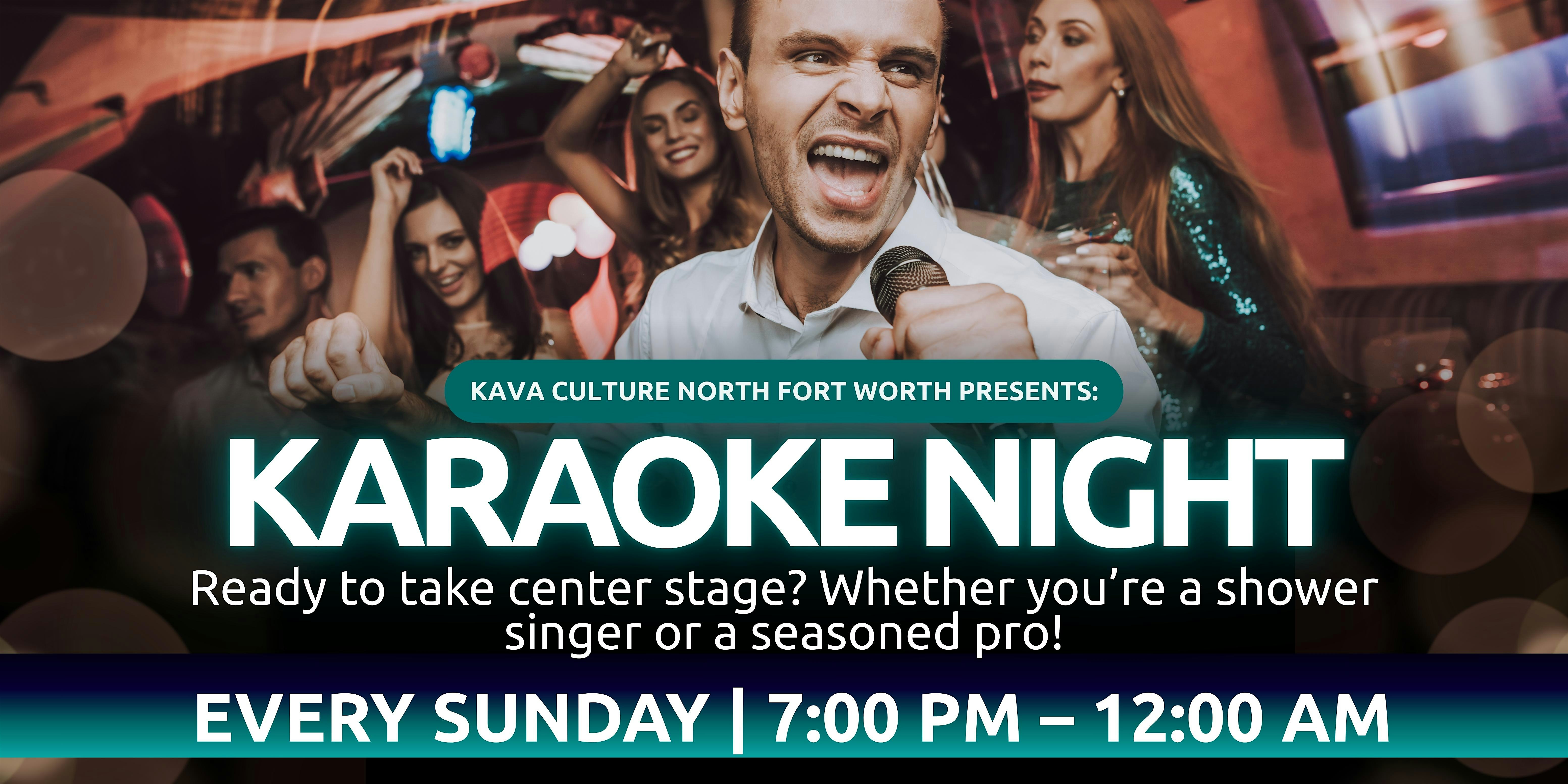 Karaoke Night at Kava Culture NFW at Kava Culture Kava Bar, Heritage Trace Parkway, Fort Worth, TX, USA – Fort Worth, TX