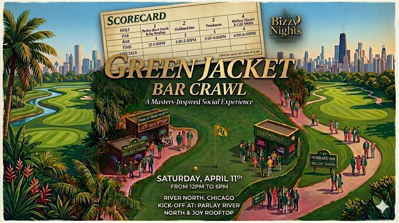 Green Jacket Bar Crawl at Parlay River North – Chicago, IL