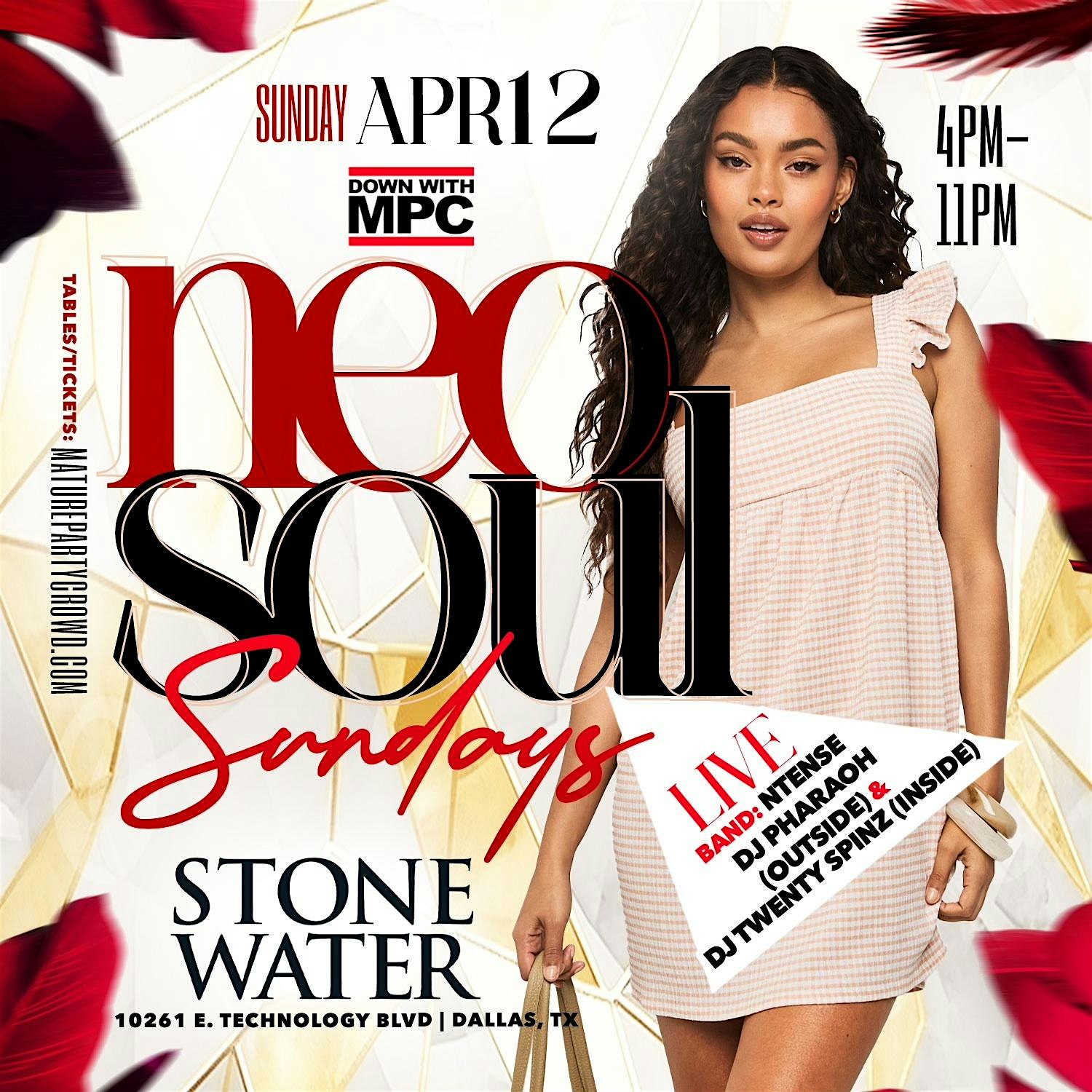 NEO SOUL SUNDAYS @ STONE WATER at Stone Water Restaurant & Entertainment – Dallas, TX
