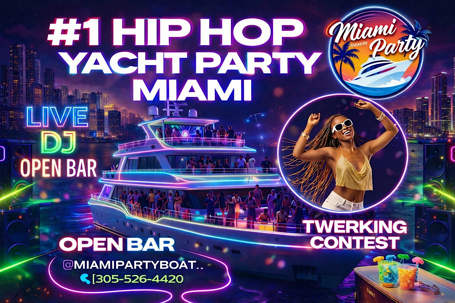 BOAT PARTY – PARTY BOAT at BOAT PARTY – PARTY BOAT MIAMI – Miami, FL