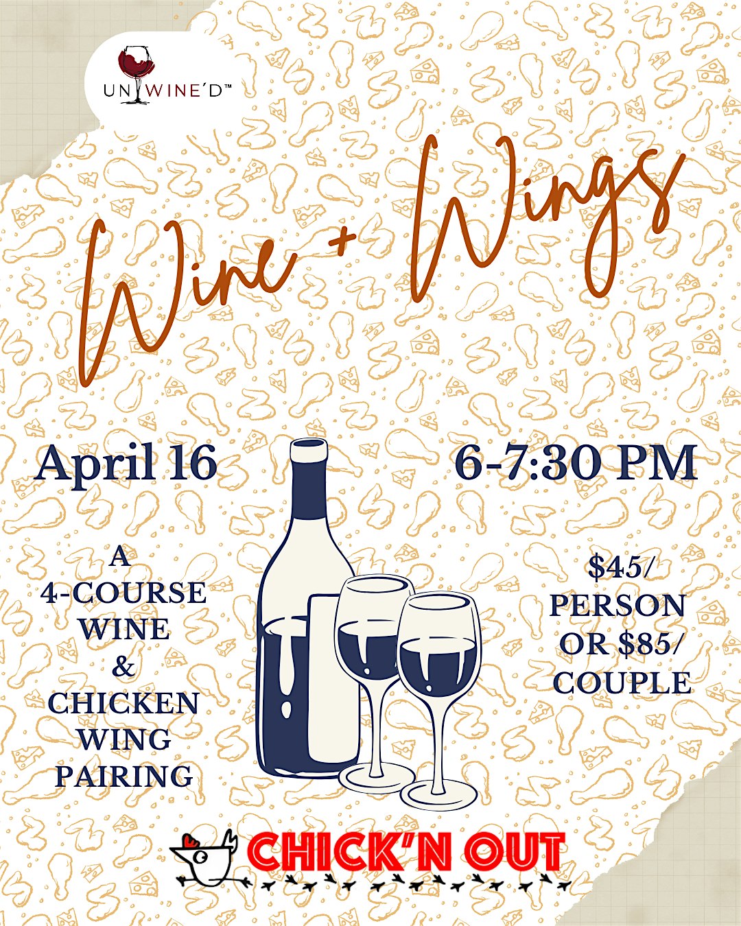 Wine + Wings at Unwine’d – Rochester, NY