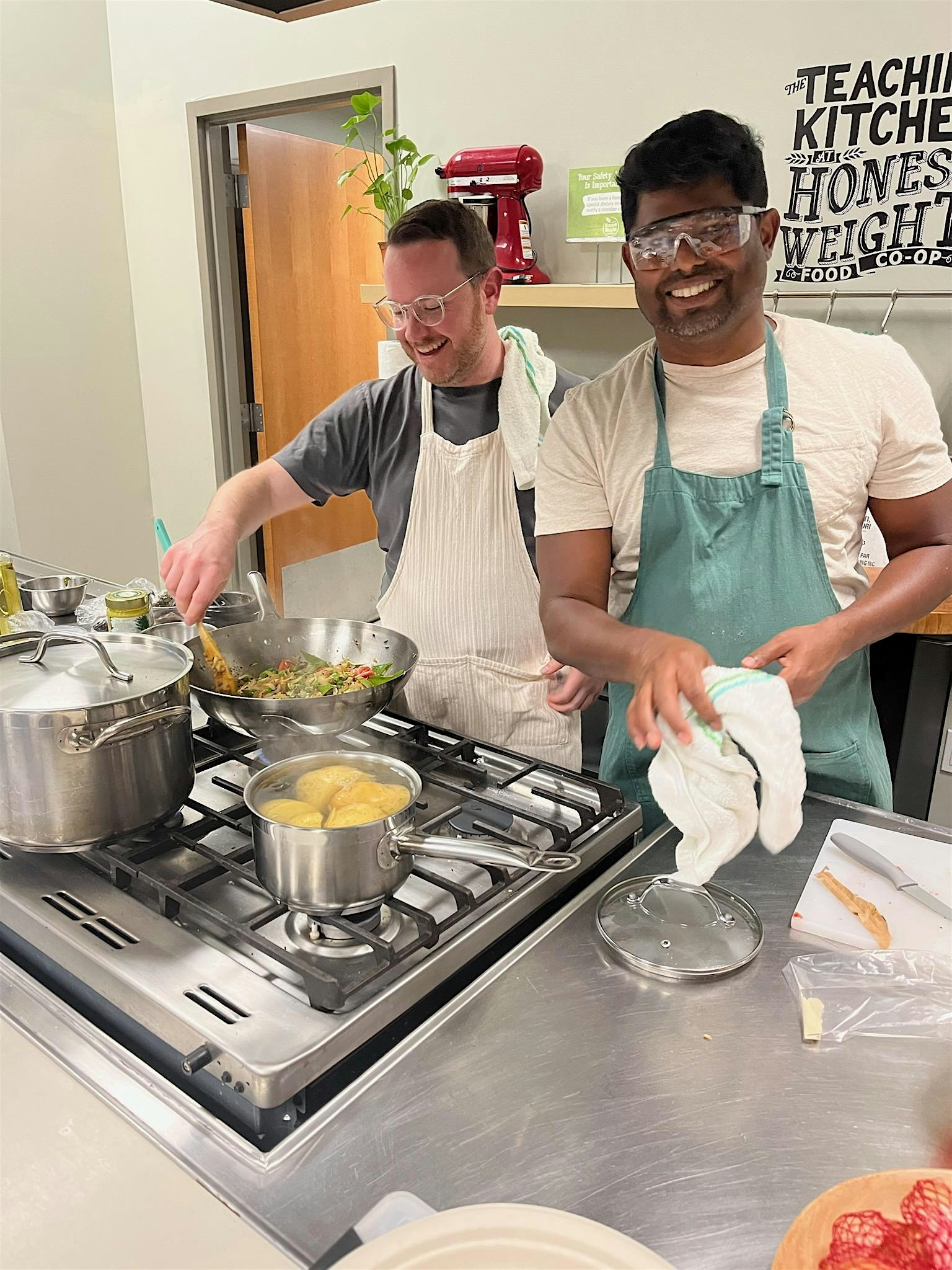 April: Indian Cooking with Sam & Mike at Teaching Kitchen @ Honest Weight Food Co-op – Albany, NY