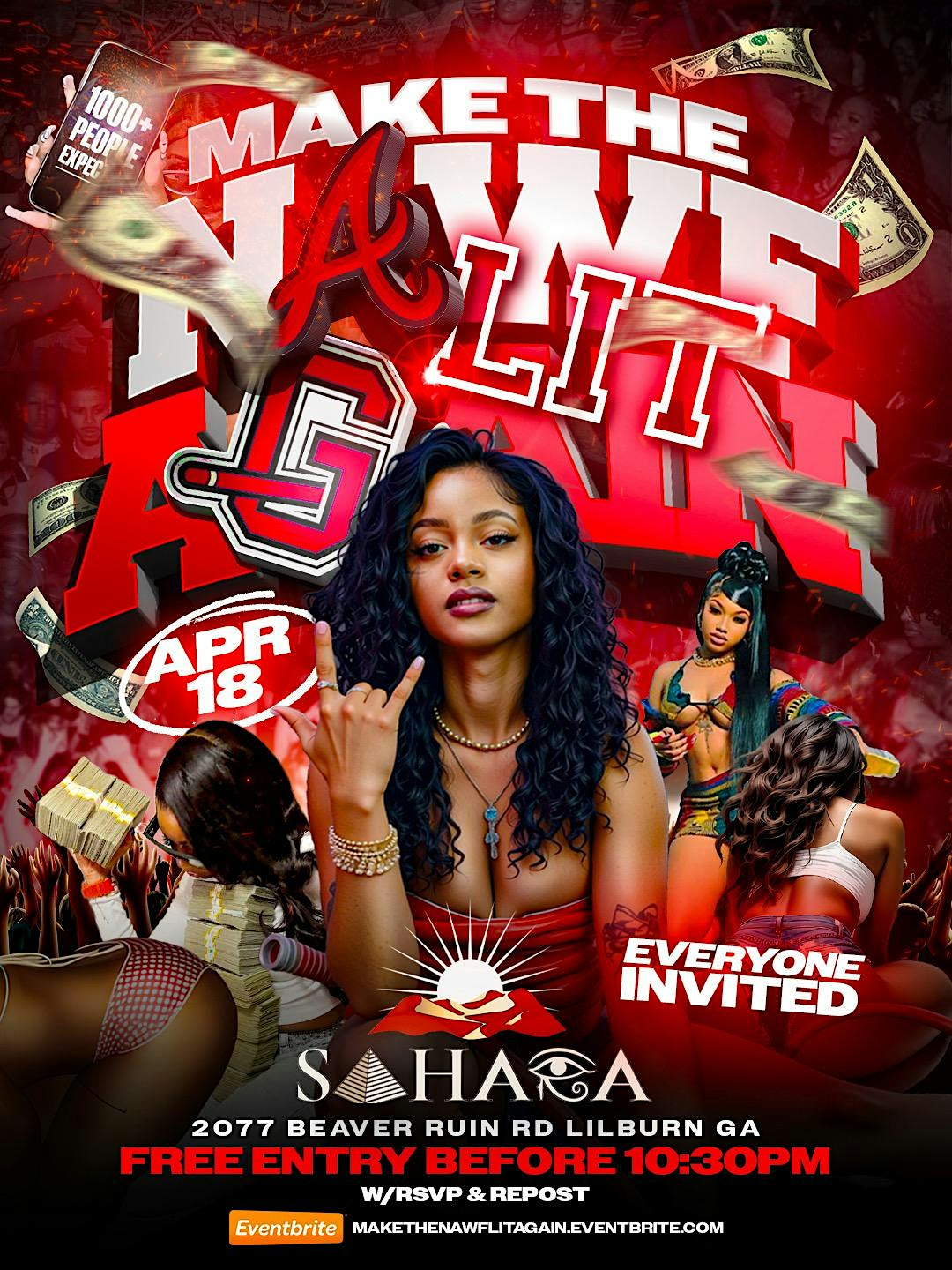 Make The Nawf Lit Again at Sahara restaurant and lounge – Norcross, GA