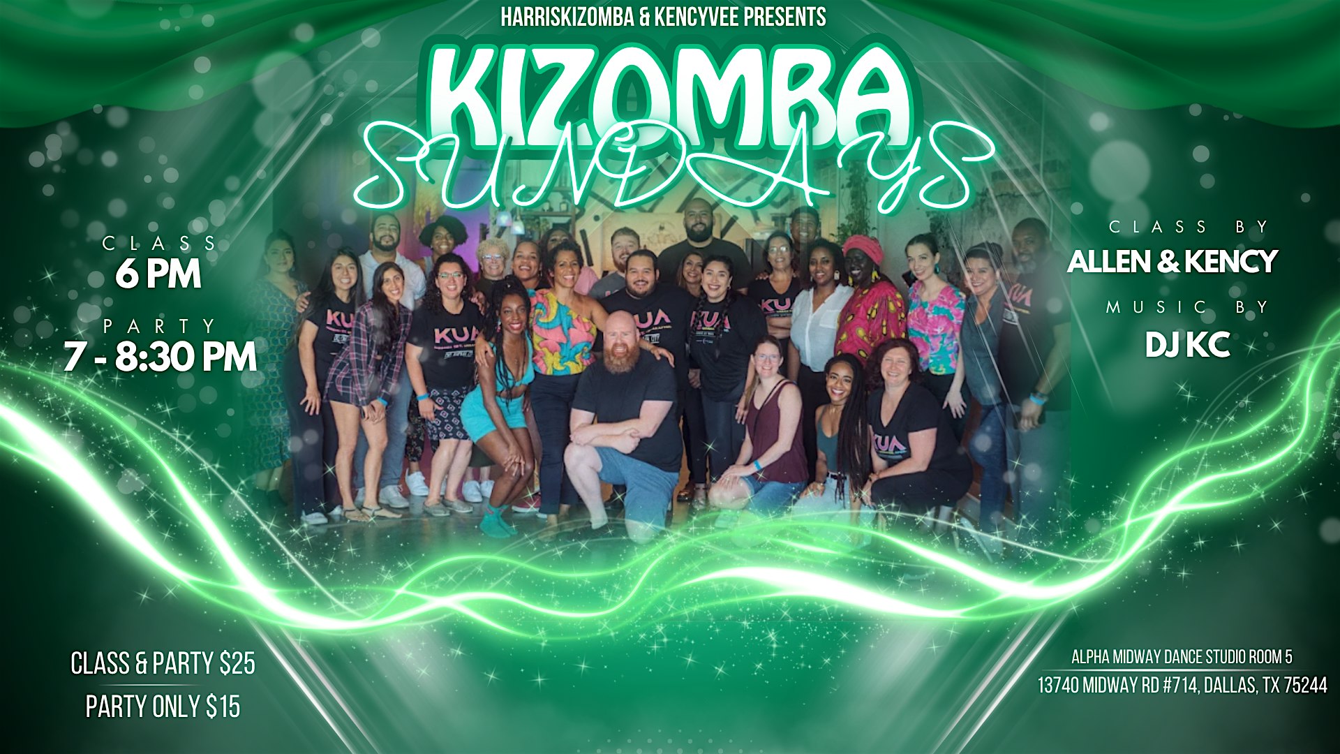 Kizomba Sundays at Alpha Midway Dance Studio – Dallas, TX