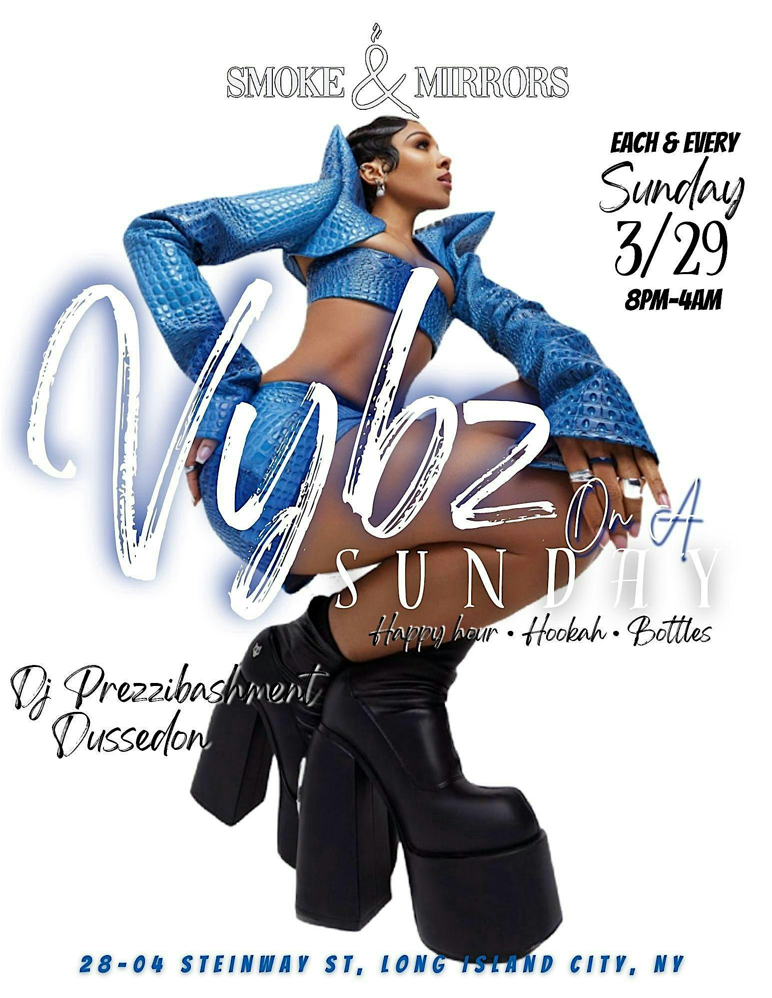 VYBZ on a SUNDAY at Smoke & Mirrors: Bar & Lounge in Astoria – Queens, NY
