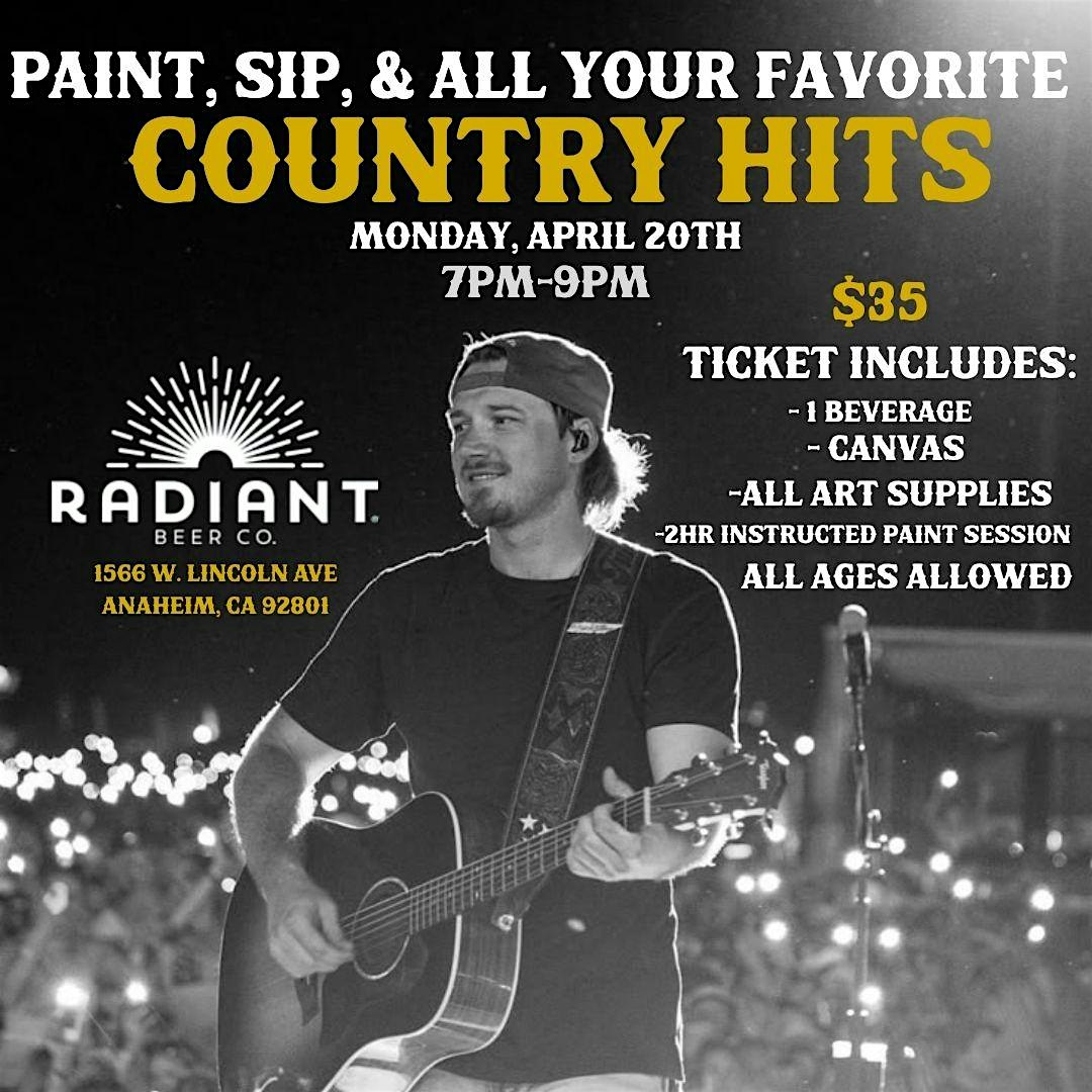 Country Hits Paint & Sip at Radiant Beer Co. – Anaheim, CA