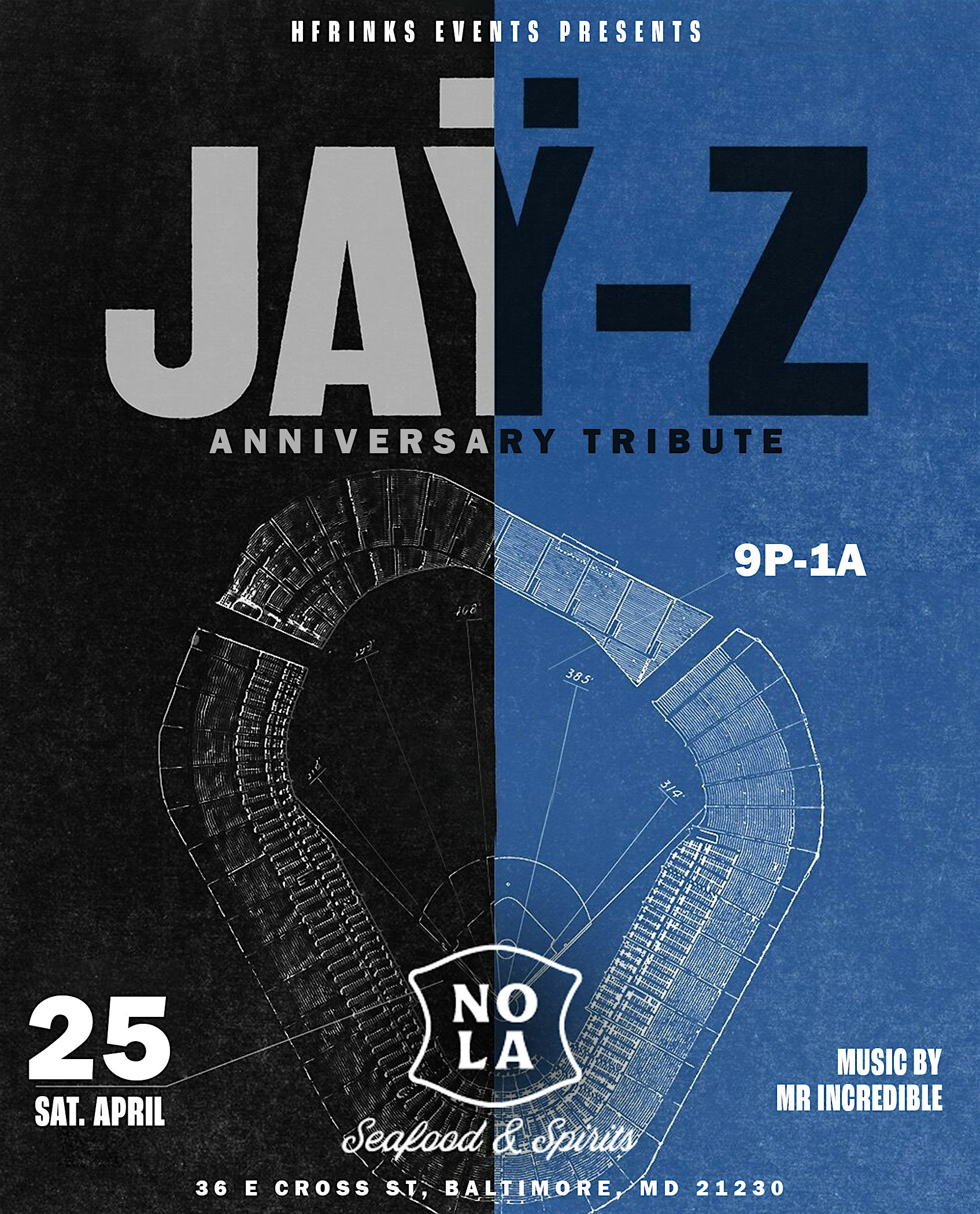 Jay Z Anniversary Tribute at Nola Seafood & Spirits, East Cross Street, Baltimore, MD, USA – Baltimore, MD