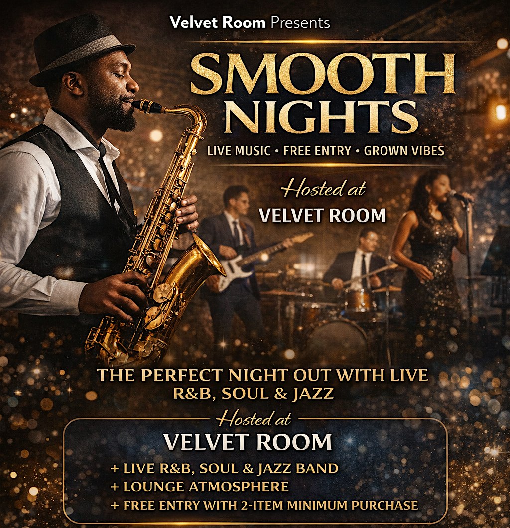 Smooth Nights: Live Music & Lounge Experience (Free Entry) at Velvet Room – Jonesboro, GA