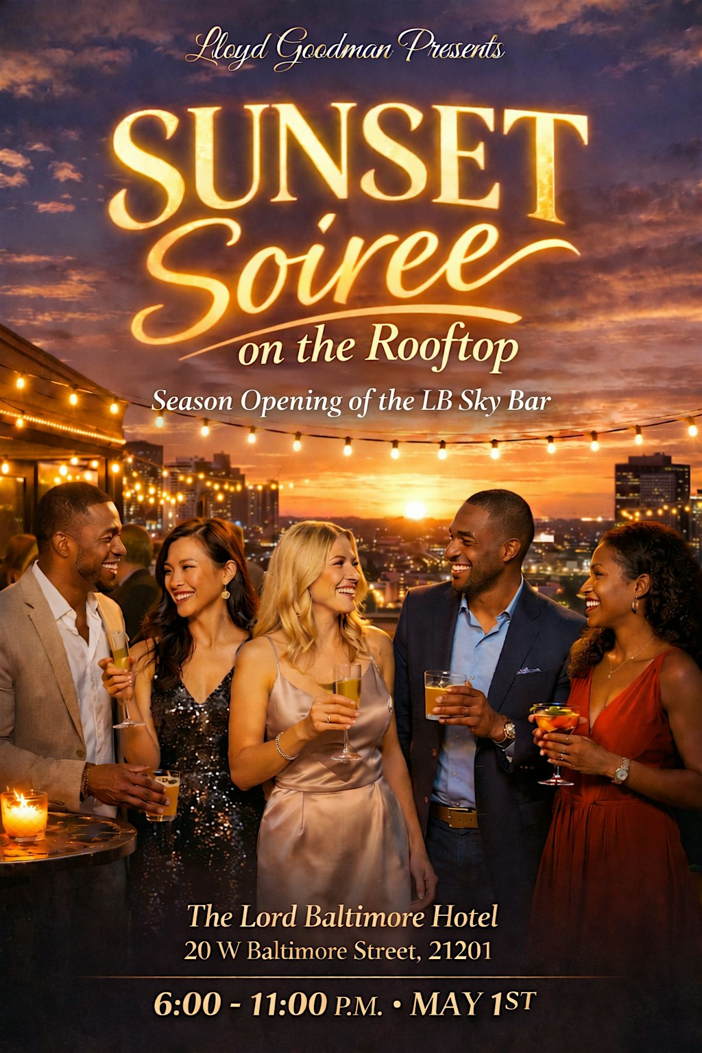 Sunset Soiree on the Rooftop at Lord Baltimore Hotel – Baltimore, MD