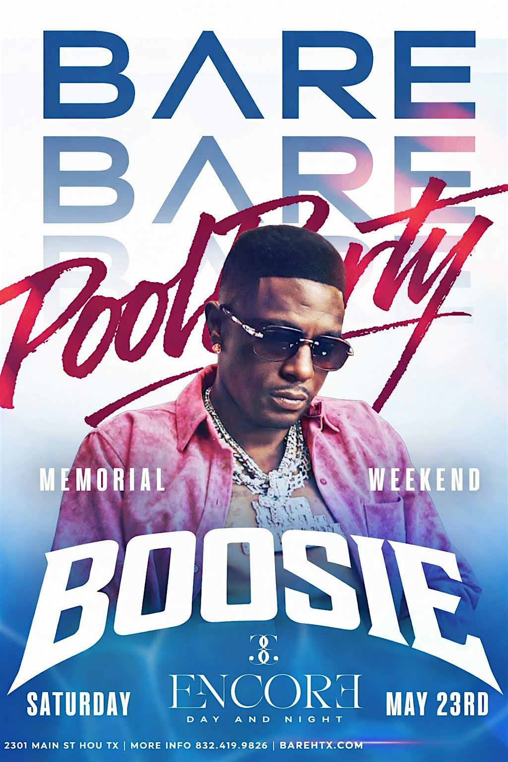 BARE Saturdays Pool Party Series @ Encore at ENCORE Day & Night – Houston, TX