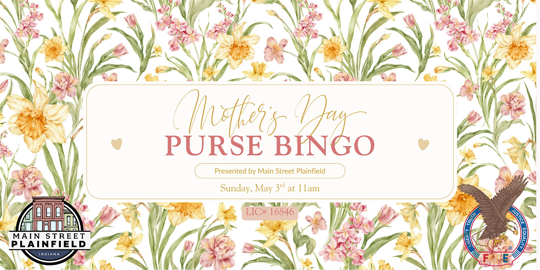 Mother’s Day Purse Bingo at Plainfield Eagles #3207 – Plainfield, IN