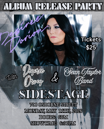 Desiree Dorion Album Release at Sidestage – Winnipeg, Canada