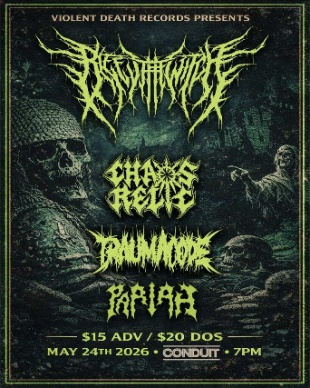 Bleed the Witch, Chaos Relic, Trauma Code and Pariah at Conduit – Winter Park, FL