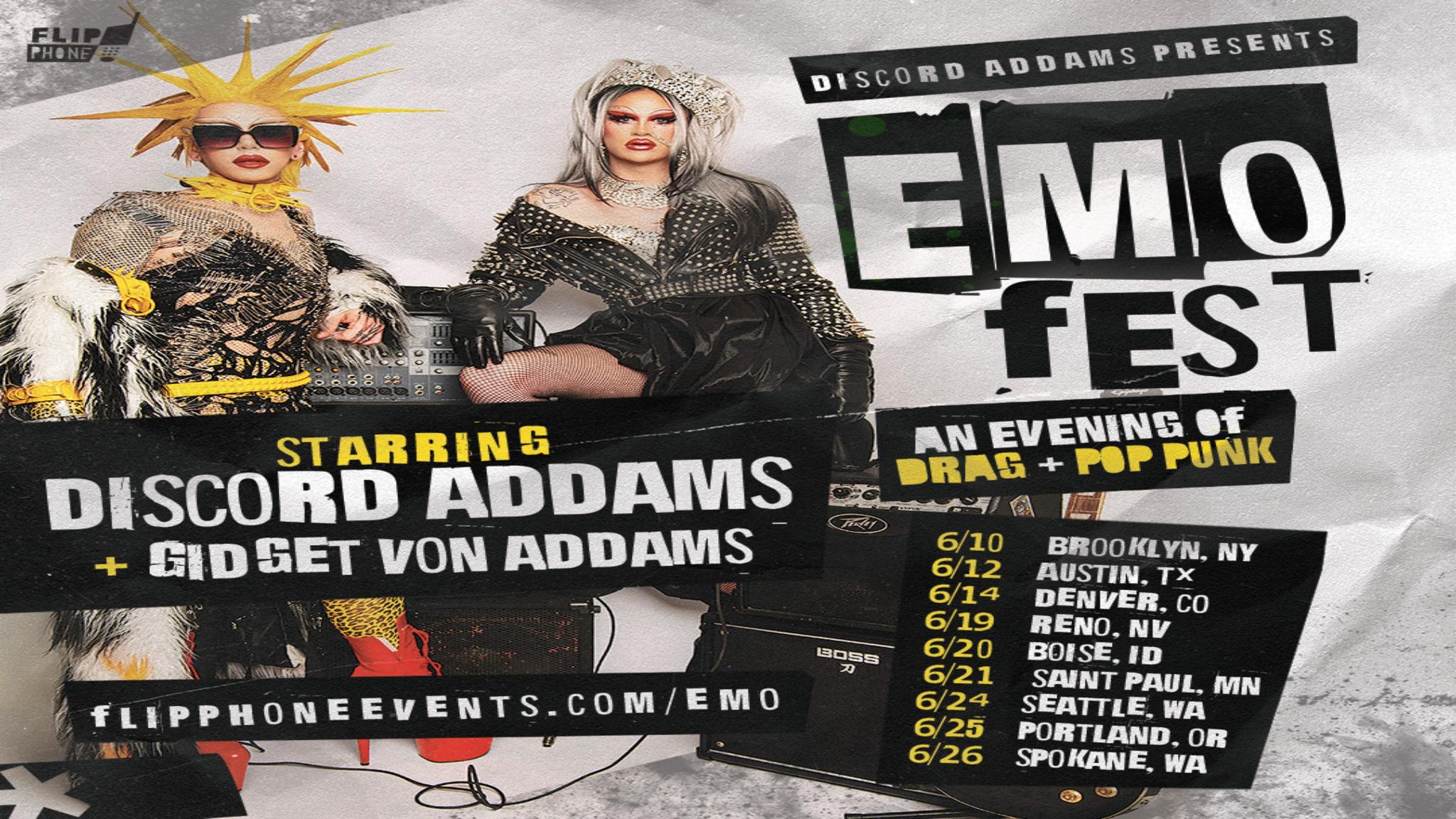 Discord Addams EMO Fest: An Evening of Drag + Pop Punk at Empire Garage – Austin, TX