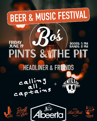 PINT’S & THE PIT | CALLING ALL CAPTAINS, CHILIO & GUESTS at Bo’s Bar & Stage – Red Deer, Canada