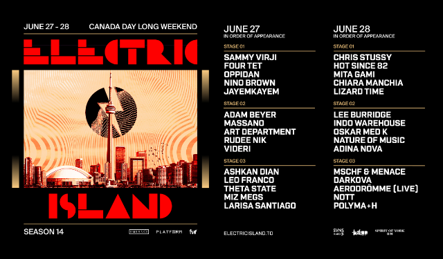 ELECTRIC ISLAND: 2026 – 2 DAY PASS – CANADA DAY at Venue TBA (Toronto) – Toronto, Canada
